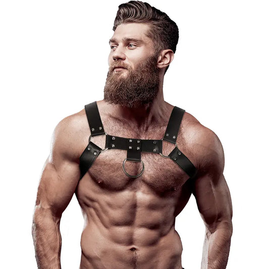 FETISH SUBMISSIVE ATTITUDE - ARNÉS ECOPIEL PECHO HOMBRE FETISH SUBMISSIVE ATTITUDE