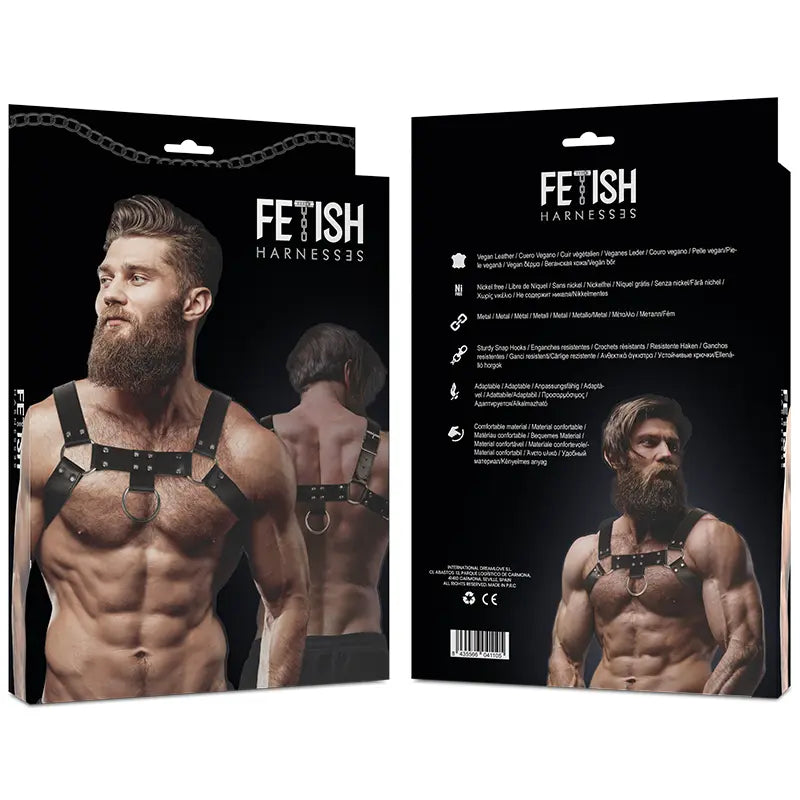 FETISH SUBMISSIVE ATTITUDE - ARNÉS ECOPIEL PECHO HOMBRE FETISH SUBMISSIVE ATTITUDE