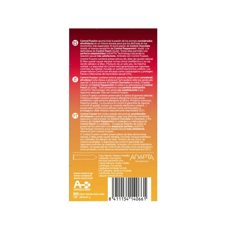 CONTROL - FUSSION PRESERVATIVOS 12 UNIDADES CONTROL CONDOMS