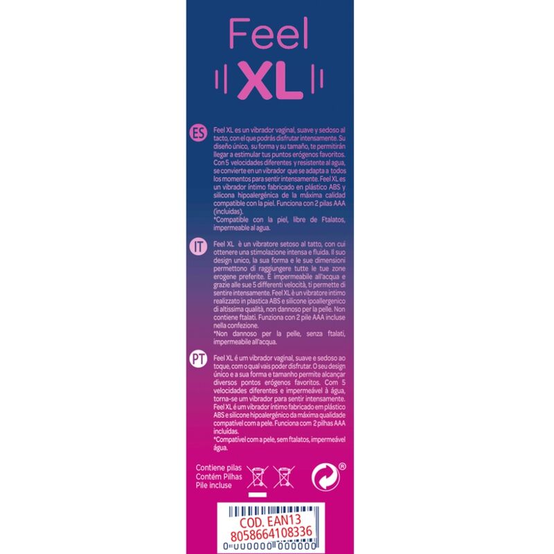 CONTROL - FEEL XL BALA VIBRADORA CONTROL TOYS