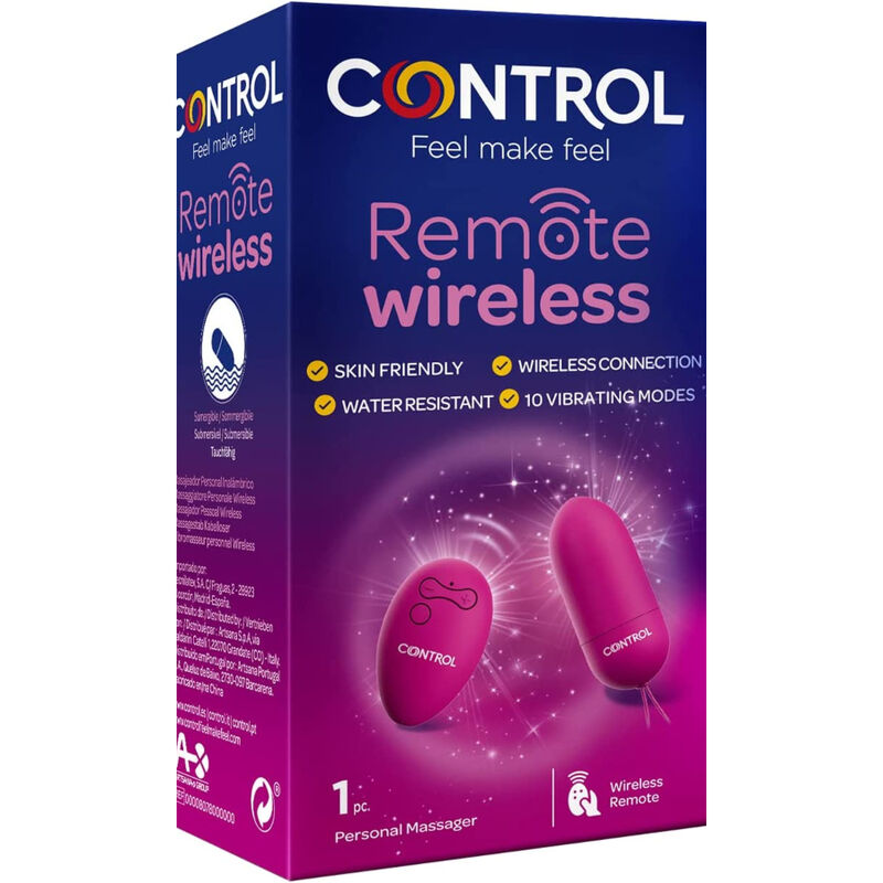 CONTROL - MASAJEADOR PERSONAL CONTROL REMOTO WIRELESS CONTROL TOYS