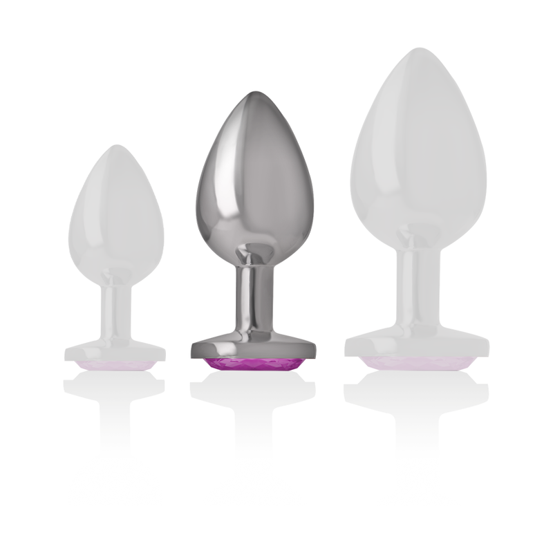 INTENSE - PLUG ANAL METAL ALUMINIO CORAZÓN ROSA TALLA M INTENSE ANAL TOYS