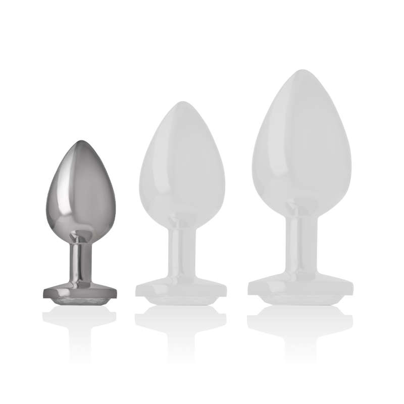 INTENSE - PLUG ANAL METAL ALUMINIO CORAZÓN BLANCO TALLA S INTENSE ANAL TOYS