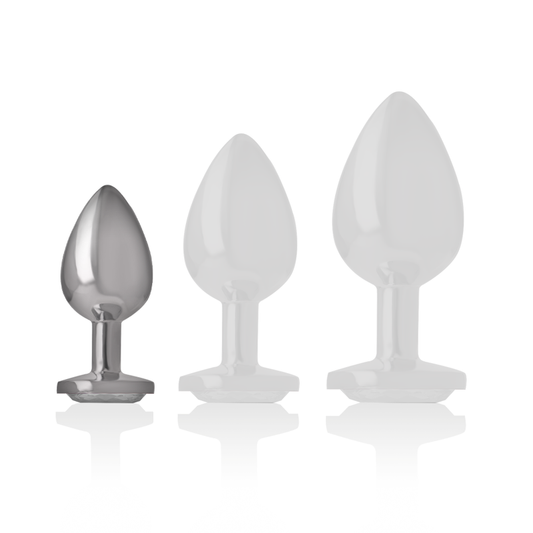 INTENSE - PLUG ANAL METAL ALUMINIO CORAZÓN BLANCO TALLA S INTENSE ANAL TOYS