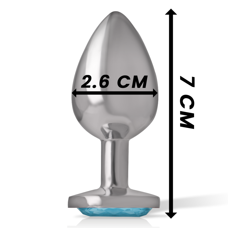 INTENSE - PLUG ANAL METAL ALUMINIO CORAZÓN AZUL TALLA S INTENSE ANAL TOYS