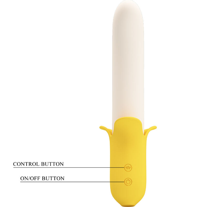 PRETTY LOVE - BANANA GEEK SUPER POWER 7 VIBRACIONES UP&DOWN SILICONA NEGRO PRETTY LOVE