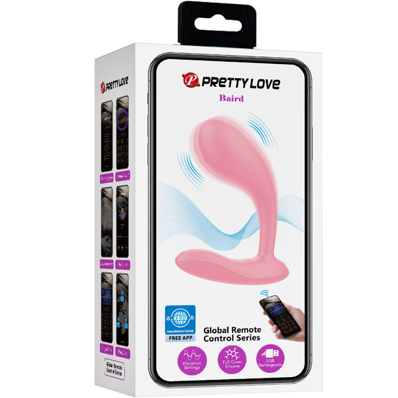 PRETTY LOVE - BAIRD G-SPOT 12 VIBRACIONES RECARGABLE ROSA APP PRETTY LOVE FLIRTATION