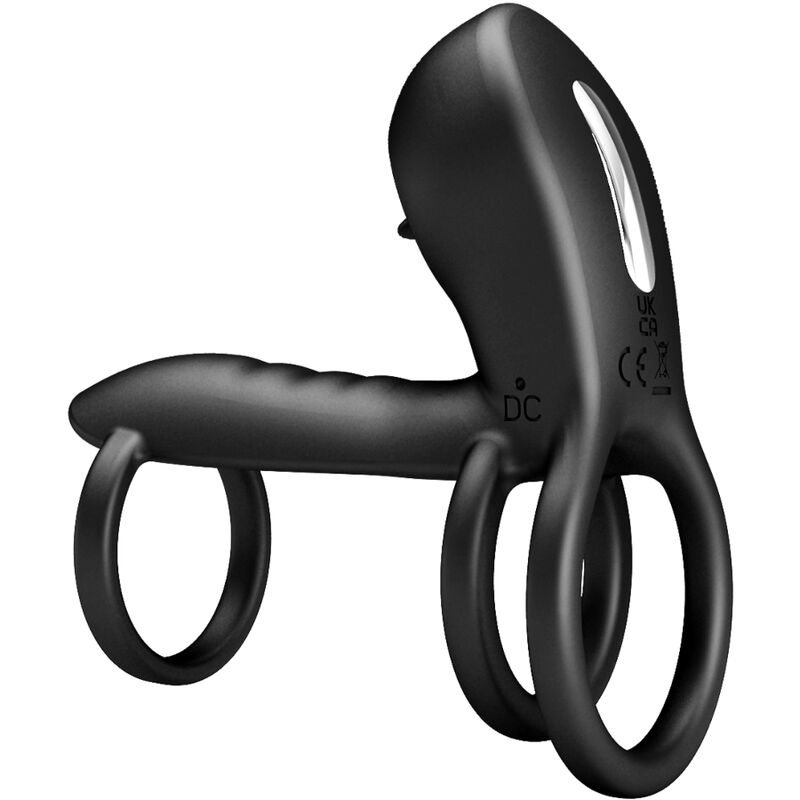 PRETTY LOVE - JAMMY FUNDA DE PENE 12 VIBRACIONES CON LENGUA RECARGABLE SILICONA PRETTY LOVE MALE