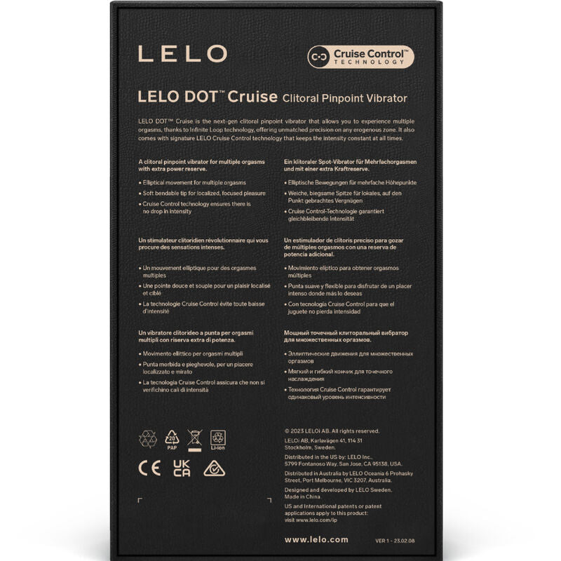 LELO - DOT CRUISE ESTIMULADOR DE CLÍTORIS AMARILLO LELO