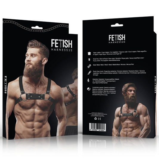 FETISH SUBMISSIVE ATTITUDE - ARNÉS BULLDOG ECOPIEL PECHO HOMBRE TALLA M/L FETISH SUBMISSIVE ATTITUDE
