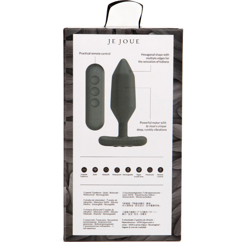 JE JOUE - ONYX PLUG ANAL VIBRADOR NEGRO JE JOUE