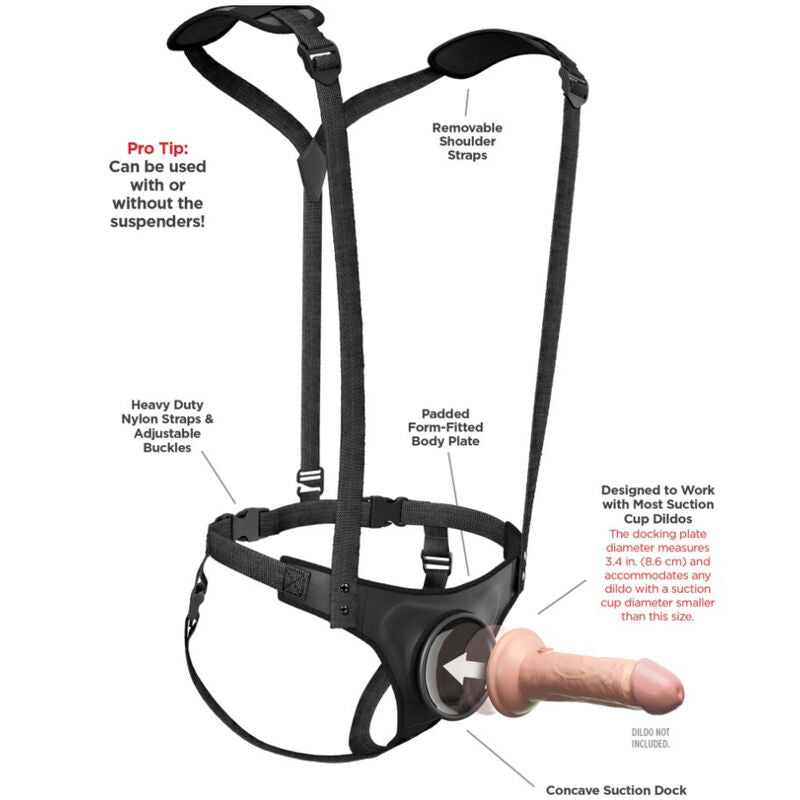 PIPEDREAMS - BODY DOCK STRAP-ON SUSPENDERS PIPEDREAMS