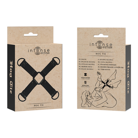 INTENSE - FETISH ENGANCHE MÚLTIPLE PARA MANOS Y PIES DE CUERO VEGANO INTENSE FETISH