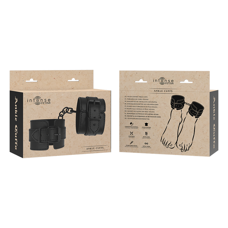 INTENSE - FETISH TOBILLERAS DE CUERO VEGANO INTENSE FETISH