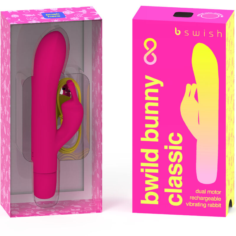B SWISH - BWILD BUNNY INFINITE CLASSIC VIBRADOR RECARGABLE SILICONA ROSA B SWISH