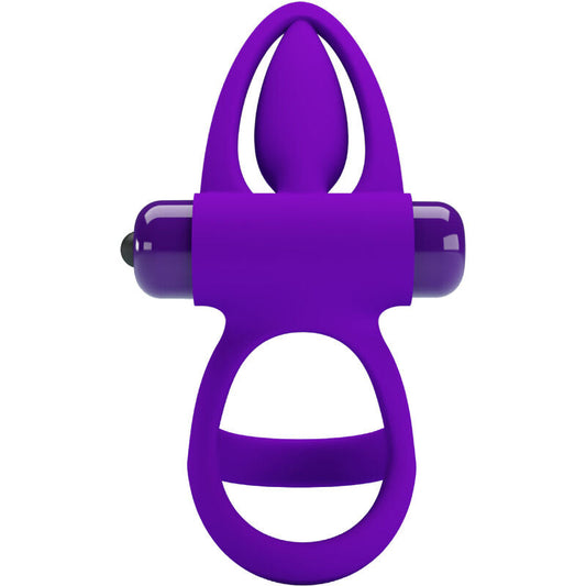 PRETTY LOVE - ANILLO VIBRADOR 10 VIBRACIONES SILICONA VIOLETA PRETTY LOVE MALE