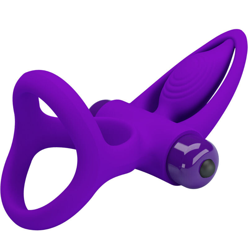 PRETTY LOVE - ANILLO VIBRADOR 10 VIBRACIONES SILICONA VIOLETA PRETTY LOVE MALE