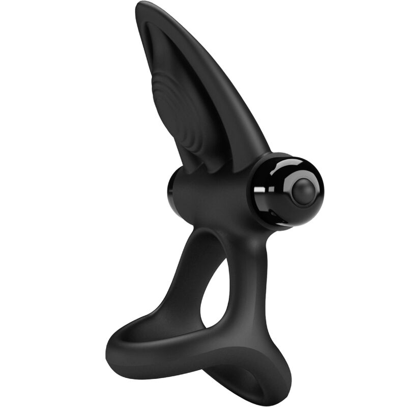 PRETTY LOVE - ANILLO VIBRADOR 10 VIBRACIONES SILICONA NEGRO PRETTY LOVE MALE