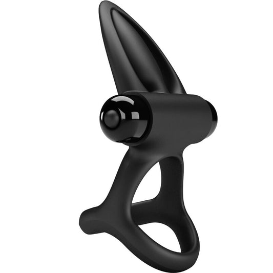 PRETTY LOVE - ANILLO VIBRADOR 10 VIBRACIONES SILICONA NEGRO PRETTY LOVE MALE