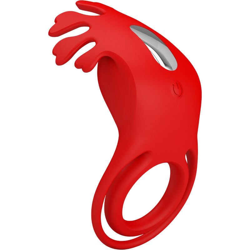 PRETTY LOVE - RUBEN ANILLO VIBRADOR 7 VIBRACIONES SILICONA ROJO PRETTY LOVE MALE