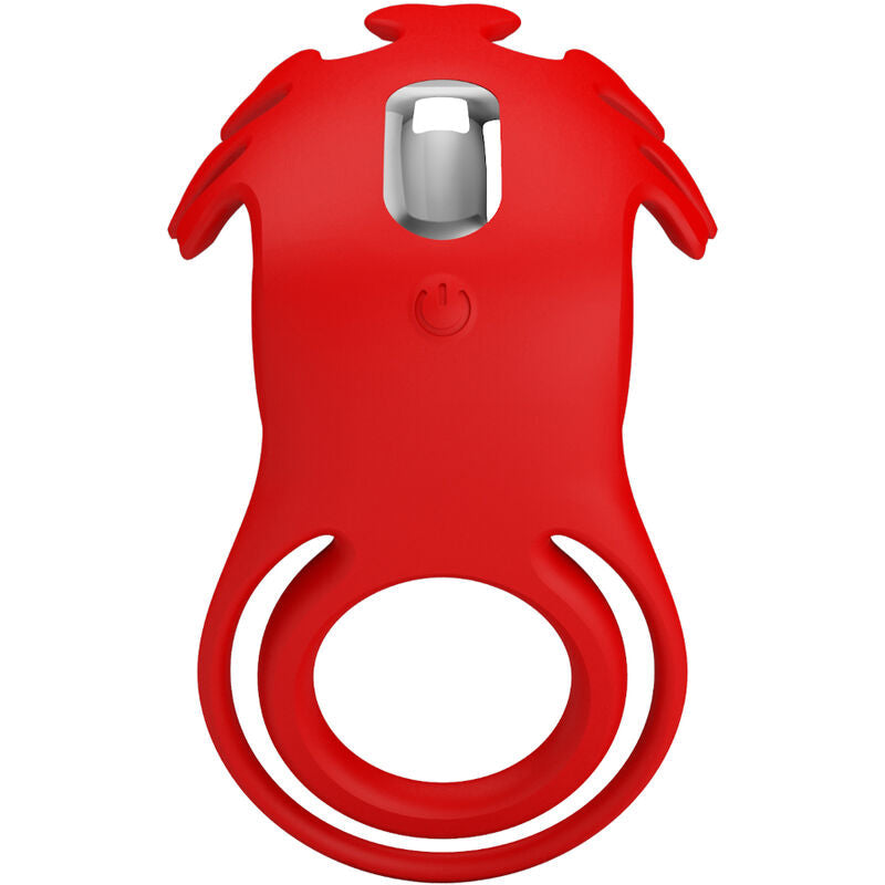 PRETTY LOVE - RUBEN ANILLO VIBRADOR 7 VIBRACIONES SILICONA ROJO PRETTY LOVE MALE