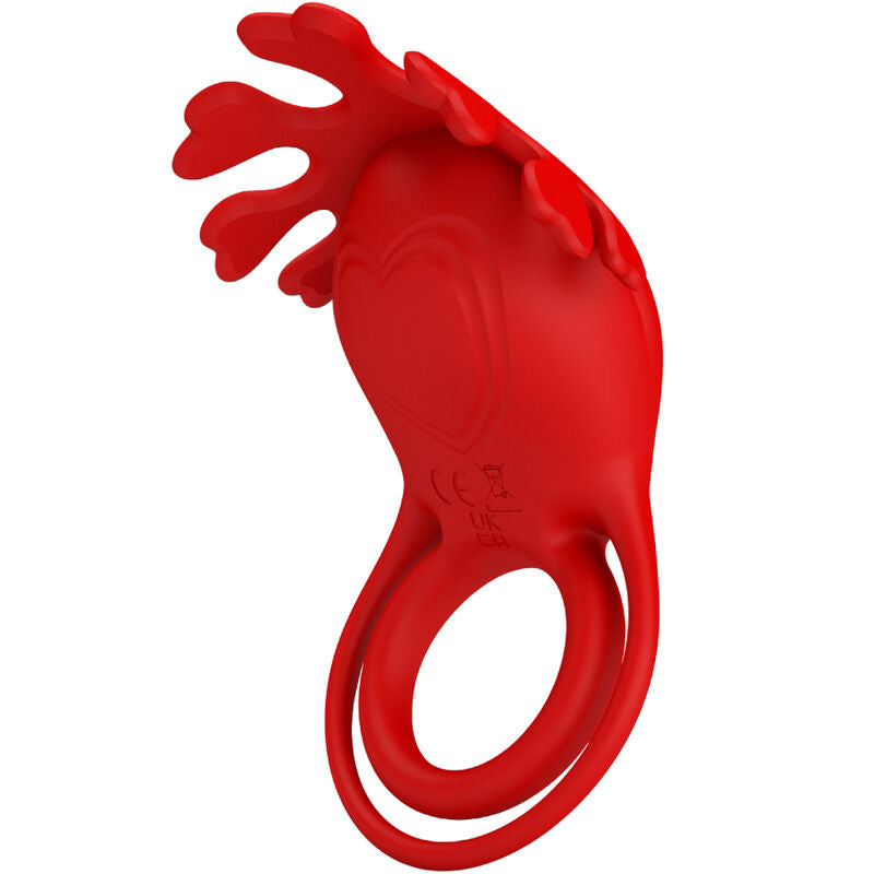 PRETTY LOVE - RUBEN ANILLO VIBRADOR 7 VIBRACIONES SILICONA ROJO PRETTY LOVE MALE