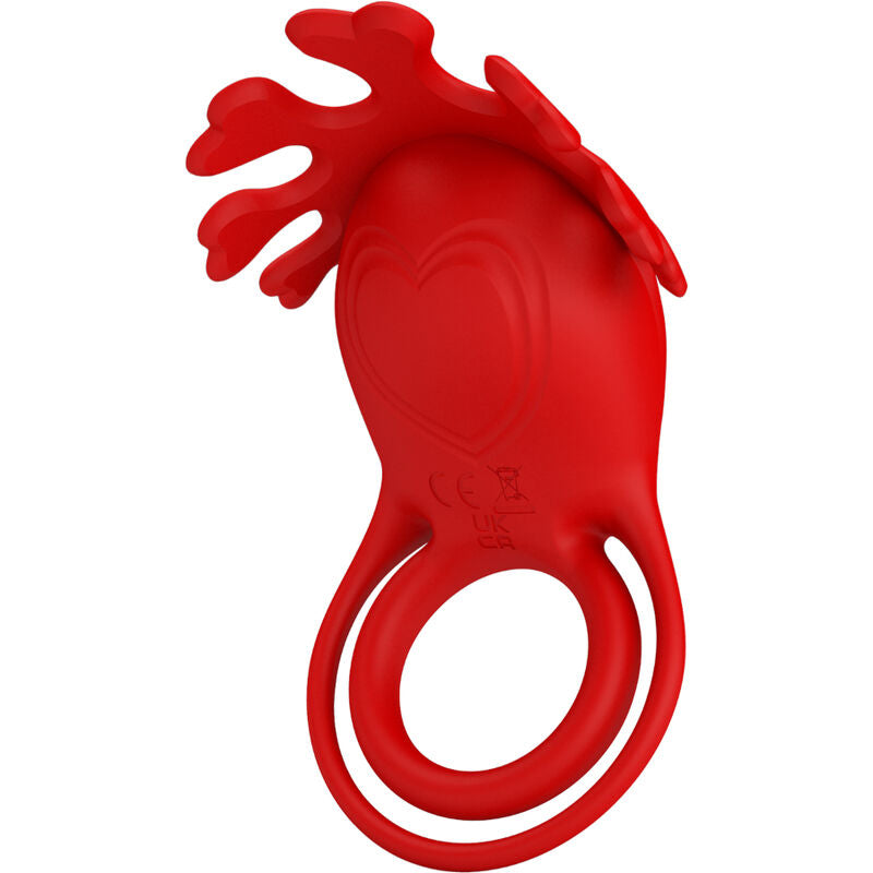 PRETTY LOVE - RUBEN ANILLO VIBRADOR 7 VIBRACIONES SILICONA ROJO PRETTY LOVE MALE
