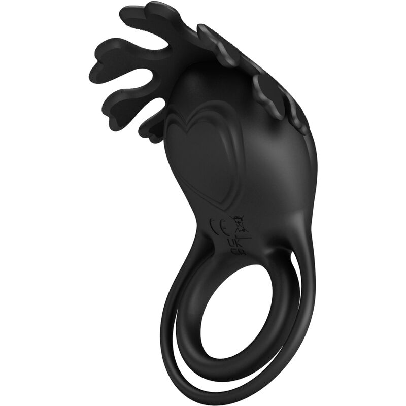 PRETTY LOVE - RUBEN ANILLO VIBRADOR 7 VIBRACIONES SILICONA NEGRO PRETTY LOVE MALE