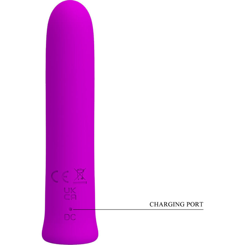 PRETTY LOVE - CURTIS MINI VIBRADOR SUPER POWER 12 VIBRACIONES SILICONA VIOLETA PRETTY LOVE FLIRTATION
