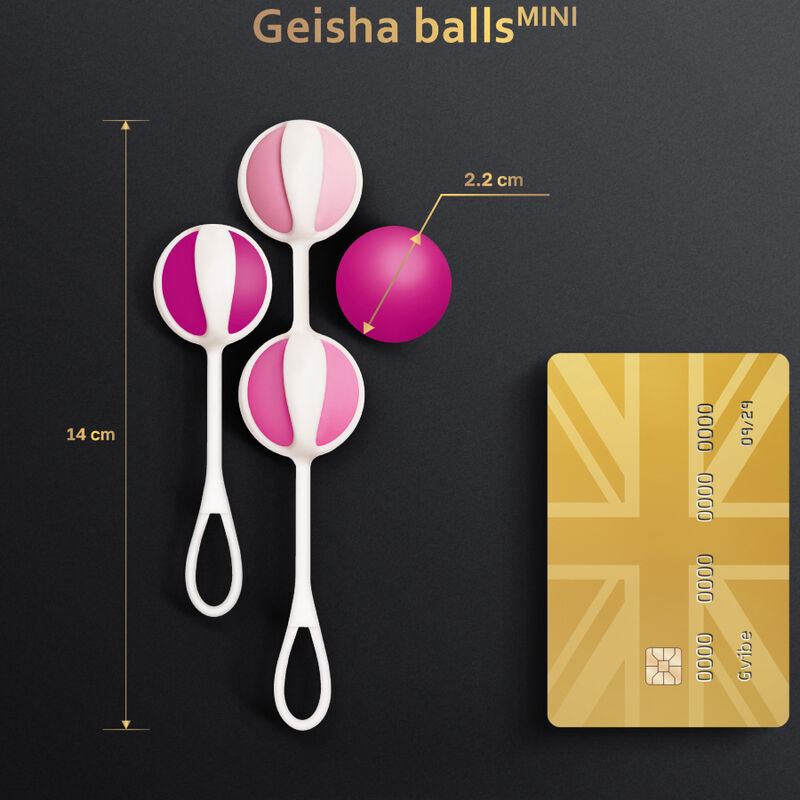 G-VIBE - SET 4 GEISHA BALLS MINI MORADO G-VIBE