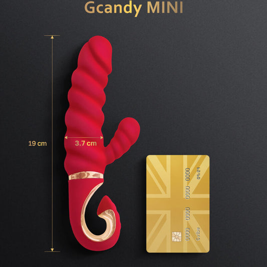 G-VIBE - GCANDY MINI VIBRADOR SILICIONA ROJO G-VIBE