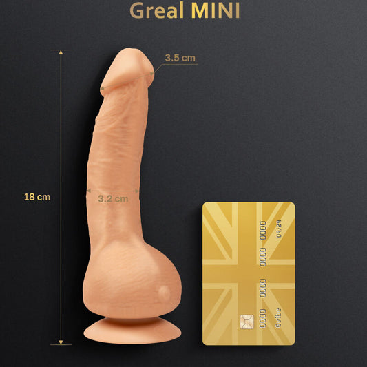 G-VIBE - GREAL MINI DILDO VIBRADOR SILICIONA NATURAL G-VIBE