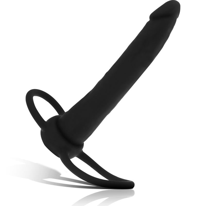 MYTHOLOGY - COBI ONYX ACCOMODATOR ARNÉS PARA DOBLE PENETRACIÓN SILICONA MYTHOLOGY FANTASY DILDO