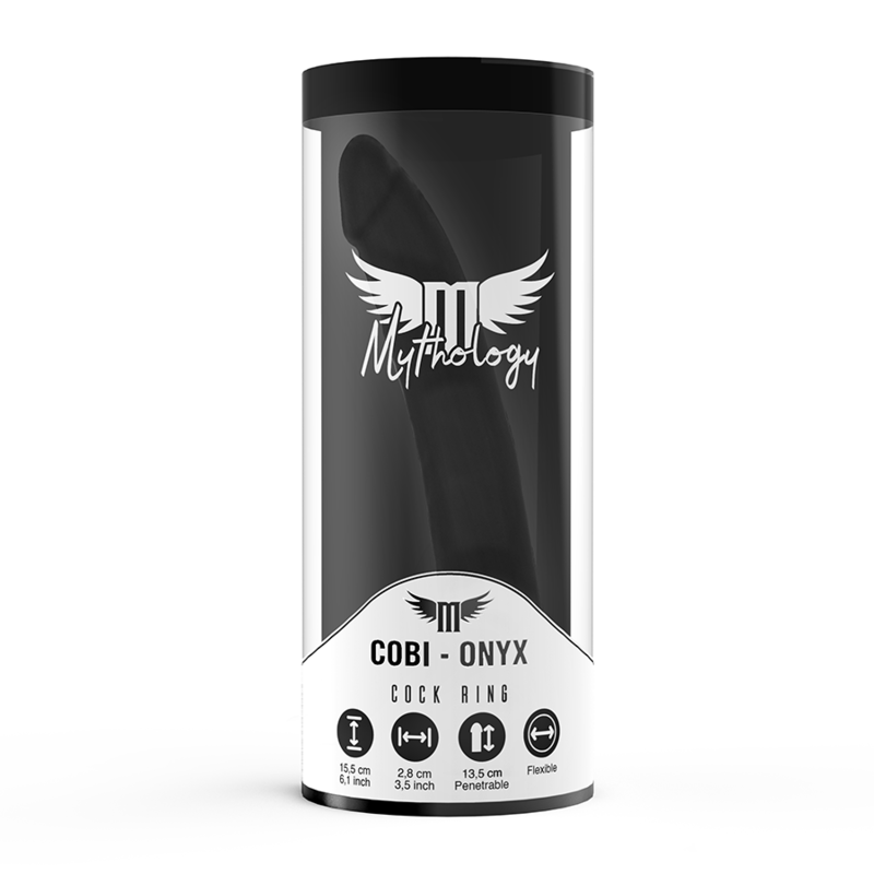 MYTHOLOGY - COBI ONYX ACCOMODATOR ARNÉS PARA DOBLE PENETRACIÓN SILICONA MYTHOLOGY FANTASY DILDO