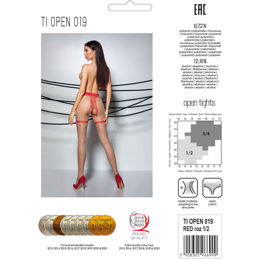 PASSION - TIOPEN 019 MEDIAS NEGRO 1/2 20 DEN PASSION WOMAN GARTER & STOCK