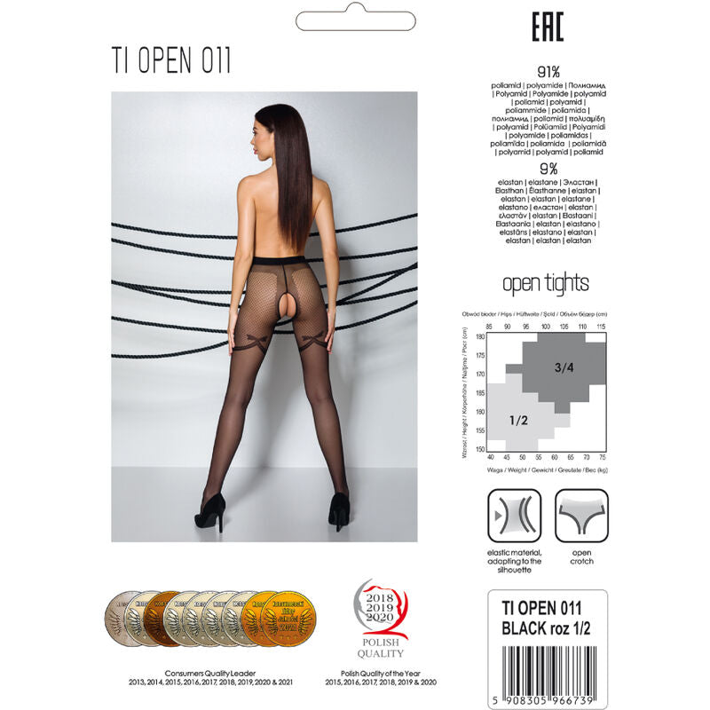PASSION - TIOPEN 011 MEDIAS NEGRO 1/2 20 DEN PASSION WOMAN GARTER & STOCK
