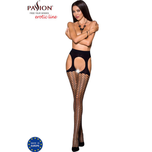 PASSION - TIOPEN 004 MEDIAS NEGRO 3/4 40 DEN PASSION WOMAN GARTER & STOCK