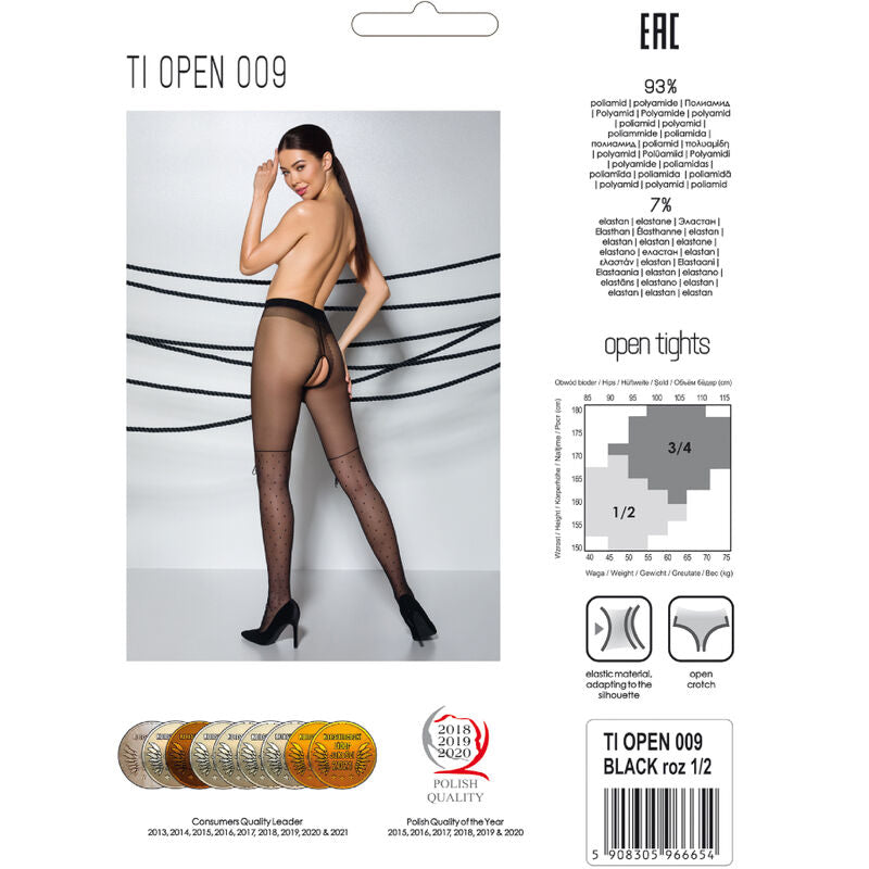 PASSION - TIOPEN 009 MEDIAS NEGRO 1/2 20 DEN PASSION WOMAN GARTER & STOCK
