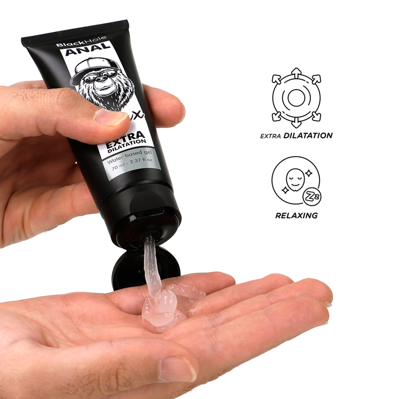 BLACK HOLE - GEL BASE AGUA DILATACION ANAL 70 ML BLACK HOLE
