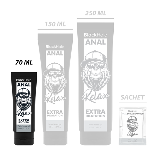BLACK HOLE - GEL BASE AGUA DILATACION ANAL 70 ML BLACK HOLE