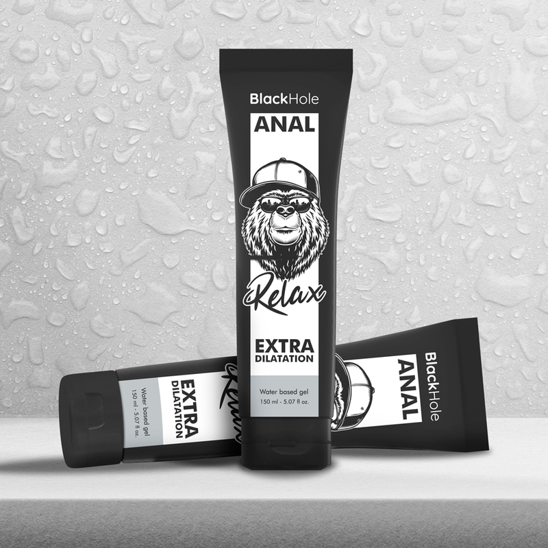 BLACK HOLE - GEL BASE AGUA DILATACION ANAL 150 ML BLACK HOLE