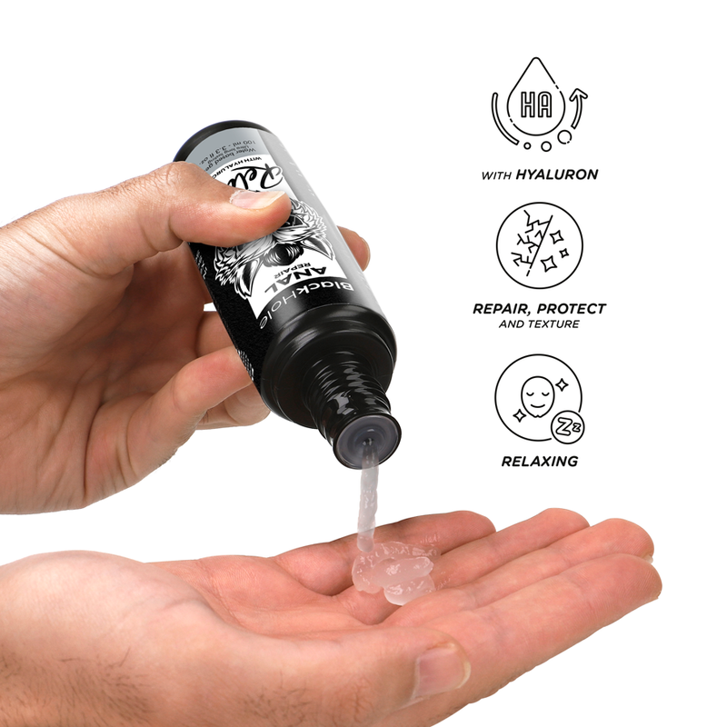 BLACK HOLE - ANAL REPAIR BASE AGUA RELAX CON HYALURON 100 ML BLACK HOLE