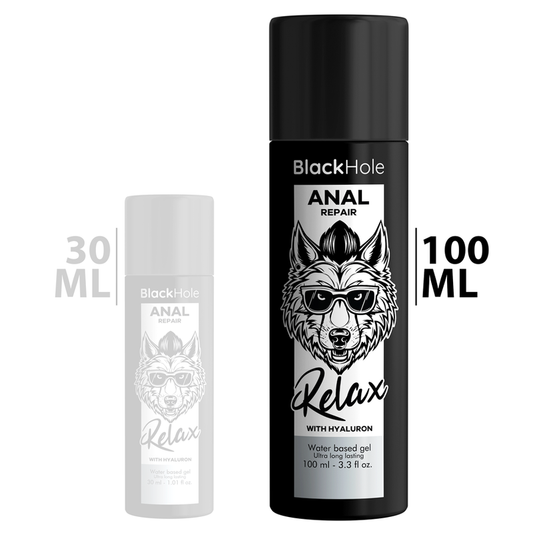 BLACK HOLE - ANAL REPAIR BASE AGUA RELAX CON HYALURON 100 ML BLACK HOLE