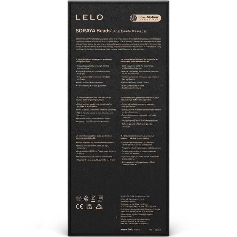 LELO - SORAYA BEADS MASAJEADOR ANAL VIOLETA LELO