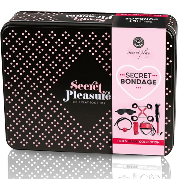 SECRETPLAY - BDSM SET 6 PIEZAS RED COLLECTION SECRETPLAY 100% FETISH