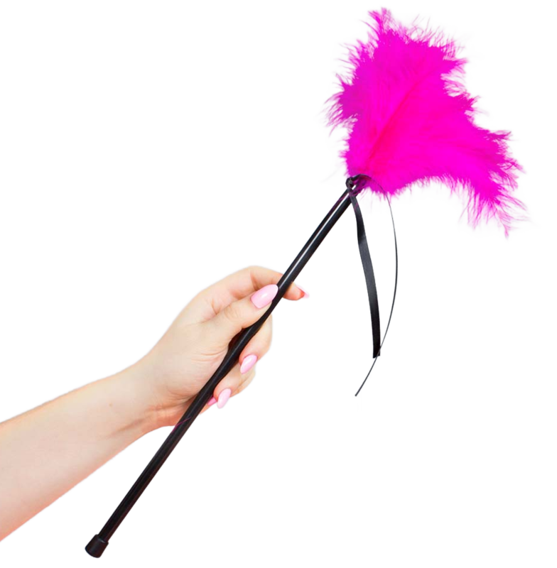 SECRETPLAY - PLUMERO PLUMAS ROSA 40 CM SECRETPLAY 100% FETISH