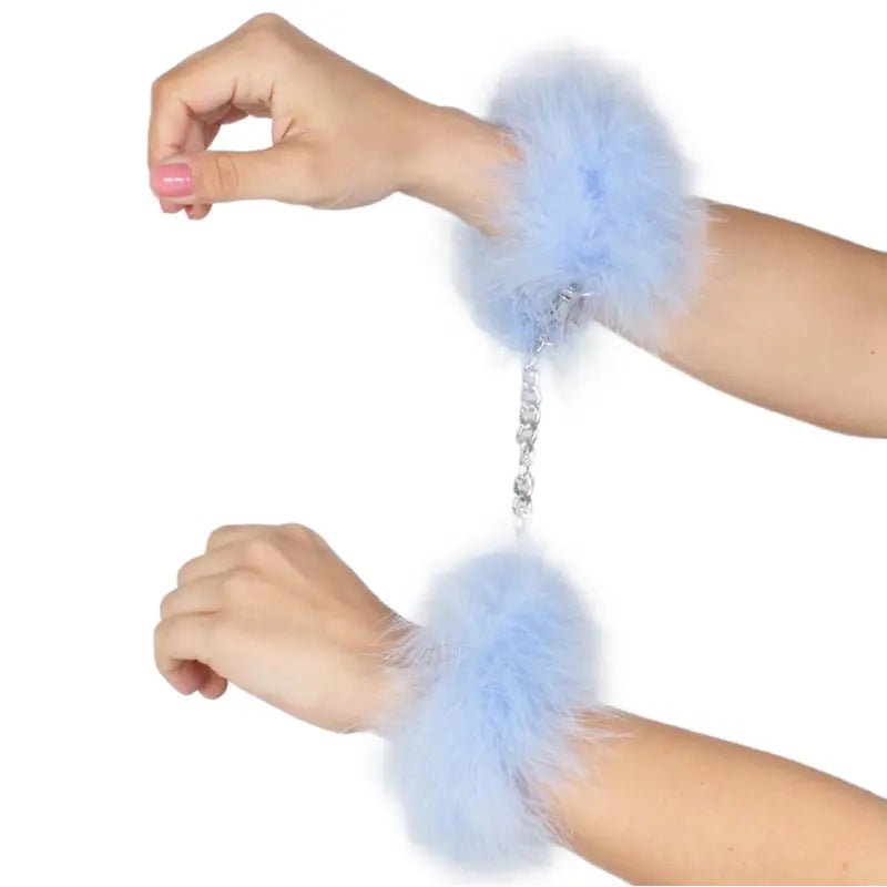 SECRETPLAY - ESPOSAS AZUL MARABOU SECRETPLAY 100% FETISH