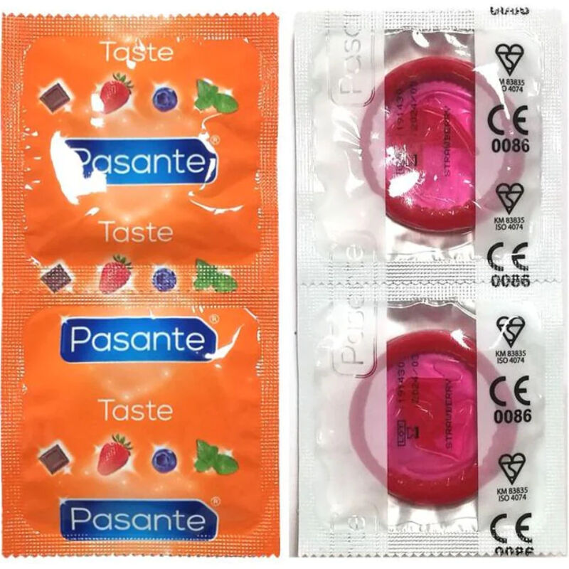 PASANTE - PRESERVATIVO SABOR FRESA BOLSA 144 UNIDADES PASANTE