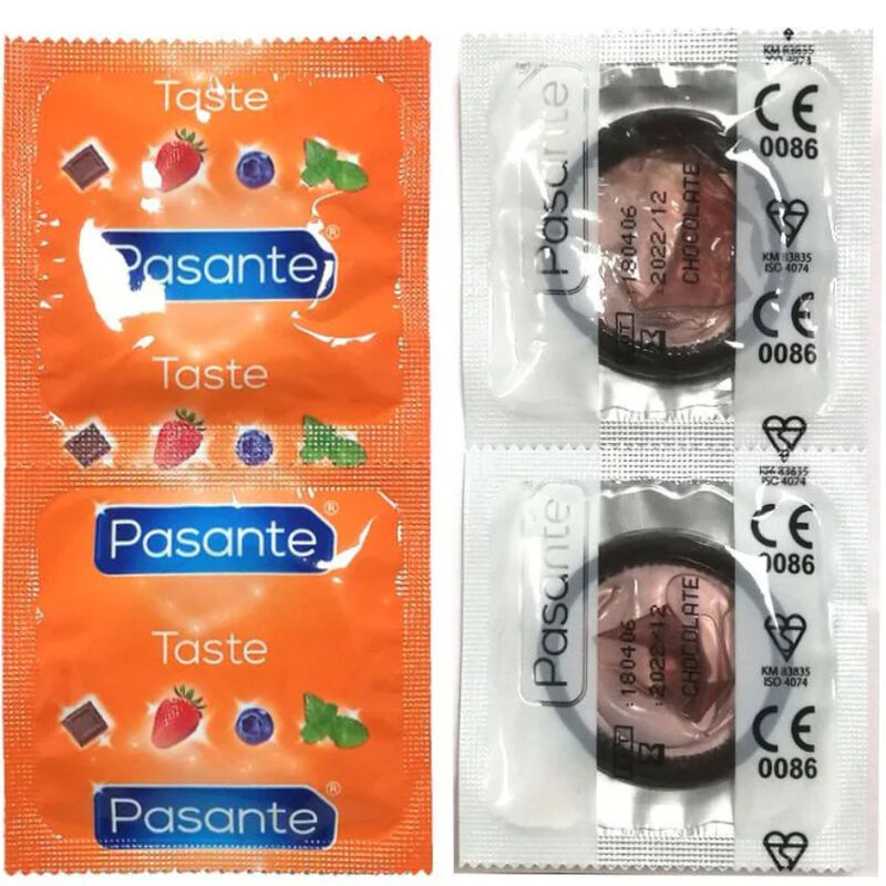 PASANTE - PRESERVATIVO SABOR CHOCOLATE BOLSA 144 UNIDADES PASANTE