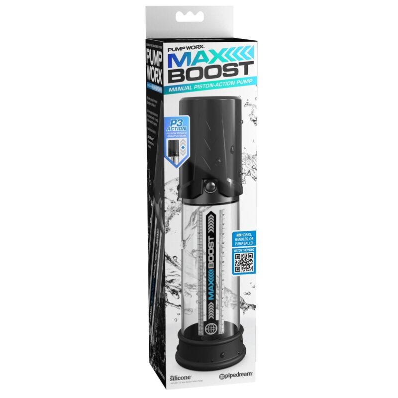 PUMP WORX - BOMBA DE ERECCION MAX BOOST NEGRO PUMP WORX